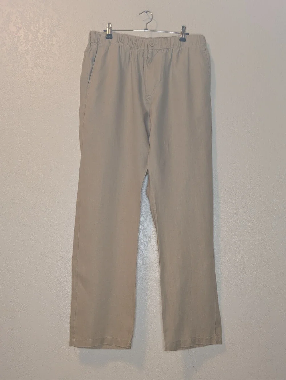 Quince Men's 100% European Linen Pants Driftwood Large L 32